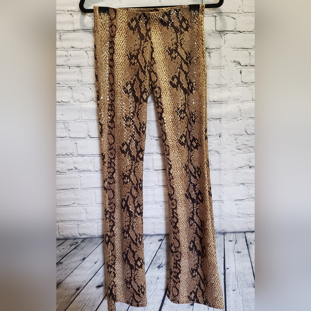 Python Print Pull-On Pant W/Matching Tube Top Size S